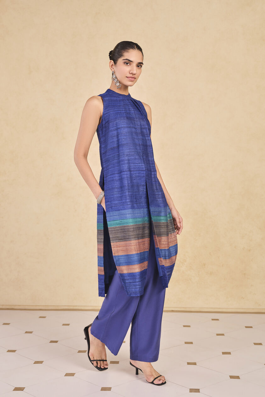 Zella Silk Co-ord - Blue, Blue, image 3